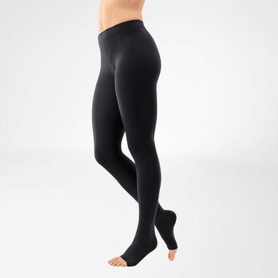 Bauerfeind VenoTrain Soft Pantyhose 30-40 mmHg Compression Socks Open Toe – Anthracite