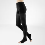 Bauerfeind VenoTrain Soft Pantyhose 30-40 mmHg Compression Socks Open Toe – Black