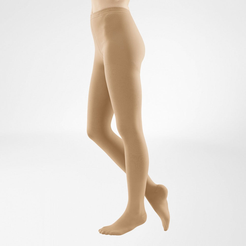 Bauerfeind VenoTrain Soft Pantyhose 30-40 mmHg Compression Socks Closed Toe – Caramel