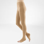 Bauerfeind VenoTrain Soft Pantyhose 20-30 mmHg Compression Socks Open Toe – Caramel
