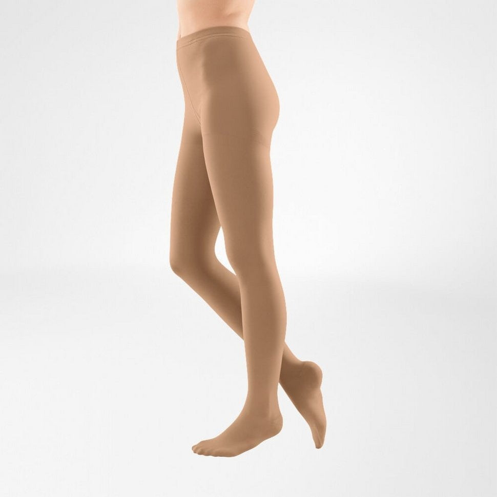 Bauerfeind VenoTrain Soft Pantyhose 20-30 mmHg Compression Socks Closed Toe – Cashew