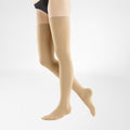 Bauerfeind VenoTrain Soft S Thigh High 30-40 mmHg Compression Socks Closed Toe – Caramel