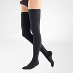 Bauerfeind VenoTrain Soft Thigh High 20-30 mmHg Compression Socks Closed Toe – Anthracite