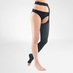Bauerfeind VenoTrain Soft Thigh High Waist Attachment 20-30 mmHg Compression Socks Open Toe - Standard Colours – Anthracite