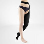 Bauerfeind VenoTrain Soft Thigh High Waist Attachment 20-30 mmHg Compression Socks - Standard Colours – Black