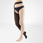 Bauerfeind VenoTrain Soft Thigh High Waist Attachment 30-40 mmHg Compression Socks - Special Order Colours – Espresso